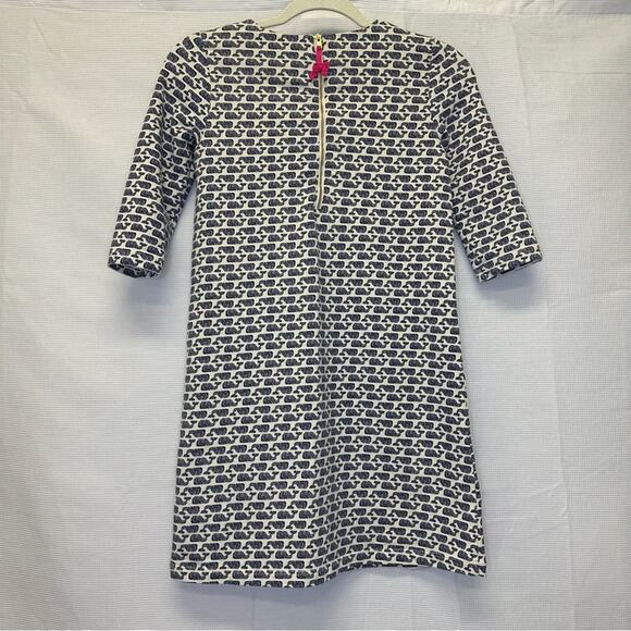 Vineyard Vines Girls’ Medium 10-12 Dress - Navy Blue Whale Print - Picture 3 of 11